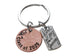 Custom Engraved Graduation Penny Keychain with Engraved Graduate Cap & "Class of 2026" with Find Joy in the Journey Charm, Graduate Keychain