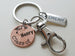 Custom "Class of" & Cap Engraved 2025 Penny Keychain with Dream Charm, Clasp, Personalized Option by Jewelry Everyday