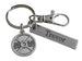 Weight Charm Keychain with Custom Engraved Tag & Clasp, Fitness & Exercise Encouragement Keychain