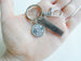 Weight Charm Keychain with Custom Engraved Tag & Clasp, Fitness & Exercise Encouragement Keychain