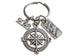 Find Joy in the Journey & Compass Charm Keychain with Year Charm