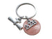 Graduation Penny Keychain with Year Charm Over Penny & Graduate Scroll Charm by Jewelry Everyday