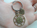 Bronze Sun Compass Keychain - I'd Be Lost Without You; Couples Keychain, Custom Engraved Tag Option by Jewelry Everyday