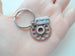 Employee Appreciation Gift - Copper Gear Keychain with "Thanks for being an essential part of our team!" Card by Jewelry Everyday