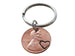 1976 Penny Keychain with Engraved Heart Around Year by Jewelry Everyday
