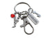 Martial Arts Keychain with Kicking Student Charm, Fearless Charm, Swivel Clasp, Karate, and Personalized Charm Options, Taekwondo or Coach Keychain