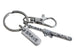 Martial Arts Keychain with Samurai Sword Charm, Brave Charm, and Swivel Clasp, Karate, Taekwondo or Coach Keychain