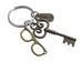 Bronze Eye Glasses Charm, Key Charm & Thank You Charm Keychain, Optician or Eye Center Staff