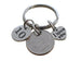 Custom Dime Keychain with I Love You Heart & Number 10 Charm, 10 Year Anniversary Gift, Husband Wife Key Chain, Boyfriend Girlfriend Gift, Customized Couples Keychain