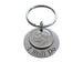 Custom Engraved Aluminum Disc Keychain With Dime, Couples 10 Year Anniversary Gift