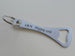 Stainless Steel Bottle Opener Keychain with Custom Engraving; Couples Anniversary Keychain