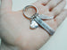 Memorial Keychain with Wing Charm, Family Relation Charm, and Custom Engraved Tag