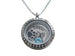 Custom Pet Memorial Stainless Steel Circle Locket Necklace for Family Pet Loss with Paw & Wing Charms and Custom Engraved Disc