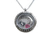 Personalized Forever in My Heart Stainless Steel Circle Locket Necklace for Baby Loss Memorial with Custom Engraved Disc- by Jewelry Everyday