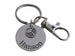 Custom Engraved Disc & Volleyball Charm Keychain with Clasp, For Graduate, Team Player or Coach by JewelryEveryday
