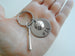 Baseball & Bat Charm Keychain with Custom Engraved Disc, Personalized For Softball or Baseball Player or Coach by JewelryEveryday