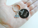 #1 Coach Charm Keychain with Custom Engraved Black Aluminum Disc & Sport Charm Selection by JewelryEveryday