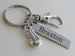 Boxing Keychain with Glove Charm, Swivel Clasp, and Custom Engraved Tag For Student or Coach Gift by JewelryEveryday
