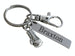 Boxing Keychain with Glove Charm, Swivel Clasp, and Custom Engraved Tag For Student or Coach Gift by JewelryEveryday