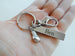 Boxing Keychain with Glove Charm, Swivel Clasp, and Custom Engraved Tag For Student or Coach Gift by JewelryEveryday