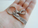 Football Charm Keychain with Custom Engraved Tag & Clasp, Personalized For Team Player or Coach by JewelryEveryday