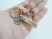 Football Charm Keychain with Custom Engraved Tag, Disc & Clasp, Personalized For Team Player or Coach by JewelryEveryday