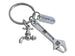Wrench & Faucet Charm Keychain with Thank You Tag, Plumber, Handyman Appreciation Keychain by JewelryEveryday