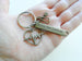 Bronze Heartbeat Medical Charm Keychain with Stethoscope Charm and Enjoy the Journey Tag, Doctor Office, Hospital Staff Thank you Gift by JewelryEveryday