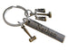 Custom Engraved Law Keychain with Bronze Scales of Justice & Gavel Charm, For Law Student or Lawyer by JewelryEveryday