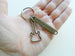 Bronze Guitar Charm Keychain with "Enjoy the Journey" Tag, Musician or Music Teacher Keychain by JewelryEveryday
