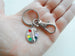 Colored Art Palette Charm Keychain with Swivel Clasp, For Artist Student or Instructor by JewelryEveryday