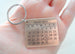 Personalized 10 Year Anniversary Gift - Aluminum Calendar Keychain Engraved with Heart; Custom Engraved Backside Options by Jewelry Everyday