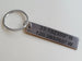 Antiqued Bronze Tag Keychain with Custom Engraving & Heart Charm, Couples Keychain