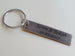 Antiqued Bronze Tag Keychain with Custom Engraving, Couples Keychain