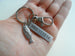 Silver Bass Fish Keychain with Clasp and Custom Engraved Steel Tag, with Card "You Are A Great Catch"