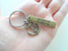 Bronze Anchor Keychain - You're The Anchor In My Life; Couples Keychain by Jewelry Everyday