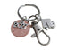 Graduation Penny Keychain with Year Charm Over Penny, Graduate Cap Charm & Swivel Clasp by Jewelry Everyday
