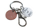 "Class of" Disc Engraved Graduation Keychain with Penny & Clasp
