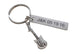 Electric Guitar Keychain with Stainless Steel Tag Keychain Custom Engraved by Jewelry Everyday