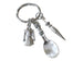 Spoon, Umbrella, & Overcoat Charm Keychain