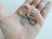 Custom Psychologist or Neuroscientist Appreciation Keychain with Brain Charm, Clasp & Letter Charm by Jewelry Everyday