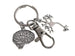 Brain Charm Keychain with Neuron & Clasp, For Anatomy Teacher, Psychologist or Medical Student by Jewelry Everyday