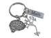 Brain, Neuron Charm & Custom Engraved Tag, For Anatomy, Science, Biology or Psychologist by Jewelry Everyday