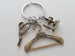 Bronze Sewing Keychain, Scissors Charm, Sewing Machine Charm & Hanger Charm, Appreciation Gift, Gift for Mom, Teacher Gift