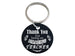 Teacher Appreciation Gift • Aluminum Disc Keychain Engraved with "Thank You for Being an Amazing Teacher" by JewelryEveryday