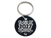 Class of 2027 Graduate Engraved Keychain on Black Anodized Aluminum Disc, For Graduation Gift