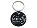 With Family - My Favorite Place to Be Engraved Aluminum Disc Keychain