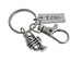 Trumpet Charm Keychain with I Can Tag & Clasp, Musician or Music Teacher Keychain by Jewelry Everyday
