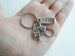 Trumpet Charm Keychain with I Can Tag & Clasp, Musician or Music Teacher Keychain by Jewelry Everyday