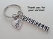 Animal Shelter Volunteer Appreciation Gift Keychain with Heart Paw Charm, Animal Rescue Volunteer Gift, Humane Society Volunteer, Thank You Gift by Jewelry Everyday